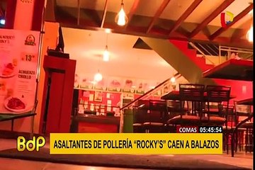 Tras balacera, capturan a asaltantes de conocida pollería en Comas