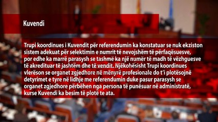 Kuvendi nuk delegon vëzhgues për referendumin
