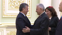 TBMM Başkanı Yıldırım'ı Özbekistan Cumhurbaşkanı Kabul Etti
