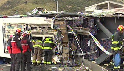 Continúan las investigaciones sobre la droga encontrada en el bus accidentado en la vía Pifo-Papallacta