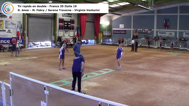 Tir rapide en double, France / Italie féminin, Saint-Egrève 2018