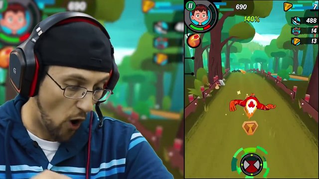 ALIENS INVADE TFGT!! BEN 10- UP TO SPEED Cartoon Network Game w_ Duddy & Omnitrix (Ben 10 Reboot)