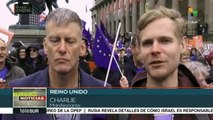 Ingleses afines al Partido Laborista rechazan negociaciones del Brexit