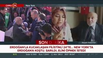 Başkan Erdoğan'a sarılan Filistinli 24 TV'de