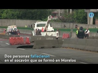 Fallecen las dos personas atrapadas en el socavón del Paso Express