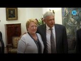 AMLO se reúne en Chile con Michelle Bachelet