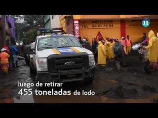 Retiran 455 toneladas de lodo en la Glorieta de Vaqueritos