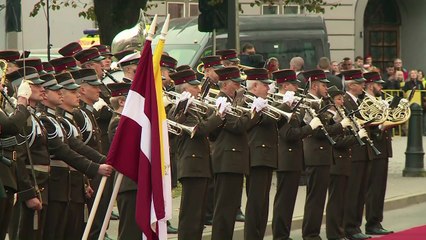 Protestant Latvia welcomes pope
