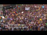 Protestan en Cataluña contra represión policial