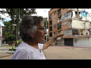 Damnificados siguen de pie y trabajando en la Narvarte