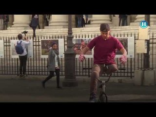 Colombiano con una sola pierna brilla en BMX Street