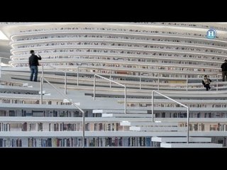 Construyen sorprendente biblioteca en China
