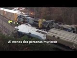 Choque de trenes en EU deja dos personas muertas