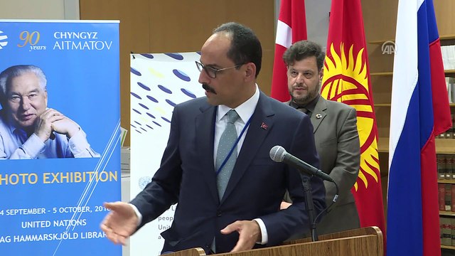 Cumhurbaşkanlığı Sözcüsü Kalın, 'Cengiz Aytmatov' sergisinde - NEW YORK