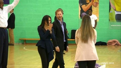 Meghan Markle Plays Ball in Heels
