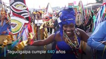 Hondureños celebran con carnaval 440 aniversario de Tegucigalpa