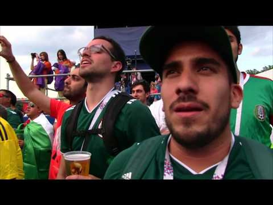 #ElHeraldoEnMoscú:  Así festejan los aficionados mexicanos el triunfo de la selección nacional