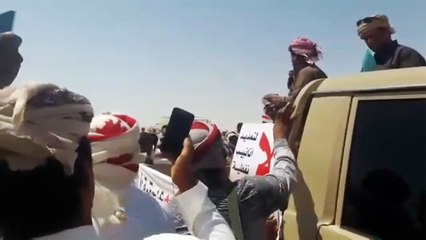 مظاهرات بالمهرة احتجاجا على مد السعودية أنبوب نفط