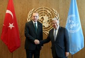 Başkan Erdoğan, ABD'de BM Genel Sekreteri Guterres ile Bir Araya Geldi