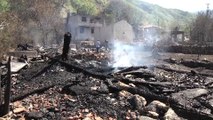 9 ev ve 6 ahırın kullanılamaz hale geldiği yangını soğutma çalışmaları tamamlandı - KASTAMONU