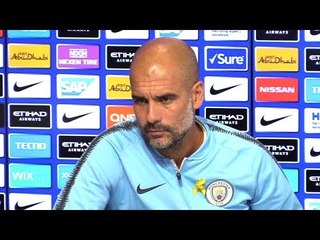 Pep Guardiola Pre-Match Press Conference - Cardiff v Manchester City - Embargo Extras