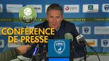 Conférence de presse Chamois Niortais - RC Lens (1-2) : Patrice LAIR (CNFC) - Philippe  MONTANIER (RCL) - 2018/2019
