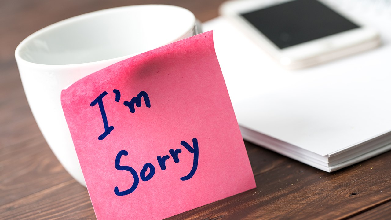 Warum man nicht immer Entschuldigung sagen sollte