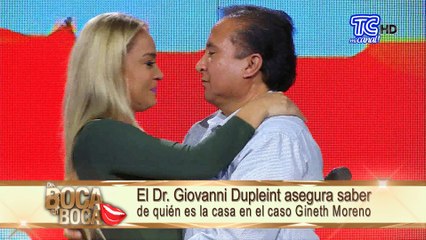Giovanny Dupleint revela conocer el origen de la casa que está en disputa entre Gineth Moreno y Andrés Villalba