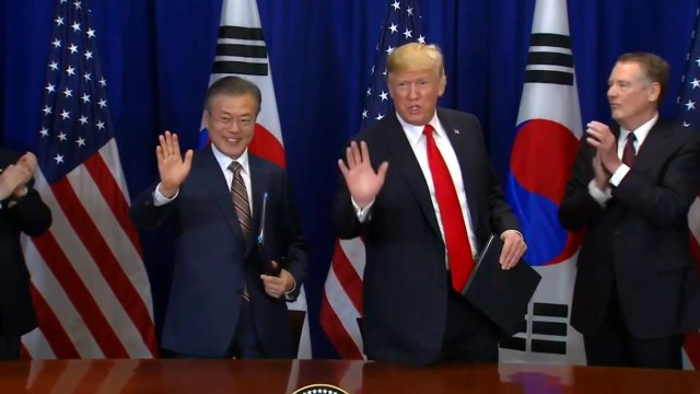 韓美 정상, 'FTA 개정 협정' 공식 서명 / YTN
