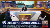 L'Aquarius veut débarquer 58 migrants à Marseille (1/2)