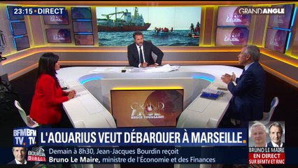 L'Aquarius veut débarquer 58 migrants à Marseille (2/2)