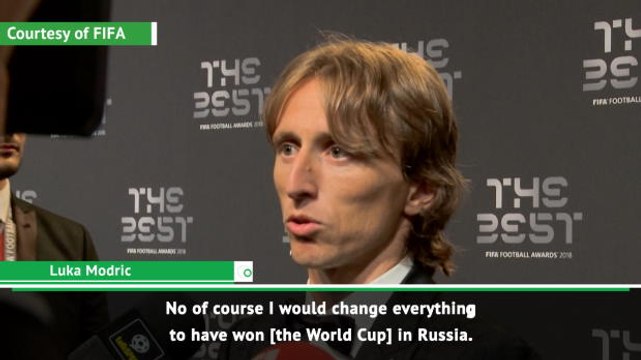 Modric would trade all individual awards for World Cup trophy
