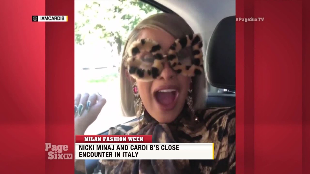 .@NICKIMINAJ and @iamcardib reunited for Milan Fashion Week, but did they play nice? Get the deets on their close encounter from @bevysmith on #PageSixTV!