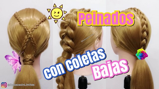Peinados con Coletas Bajas by Belleza sin Limites
