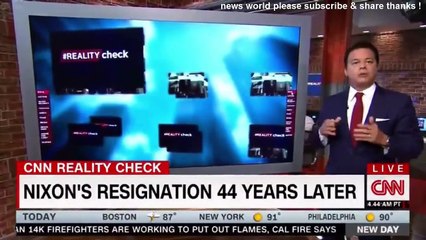 BREAKING NEWS NIXON'S RESIGNATION 44 YEARS LATER. CNN NEWS