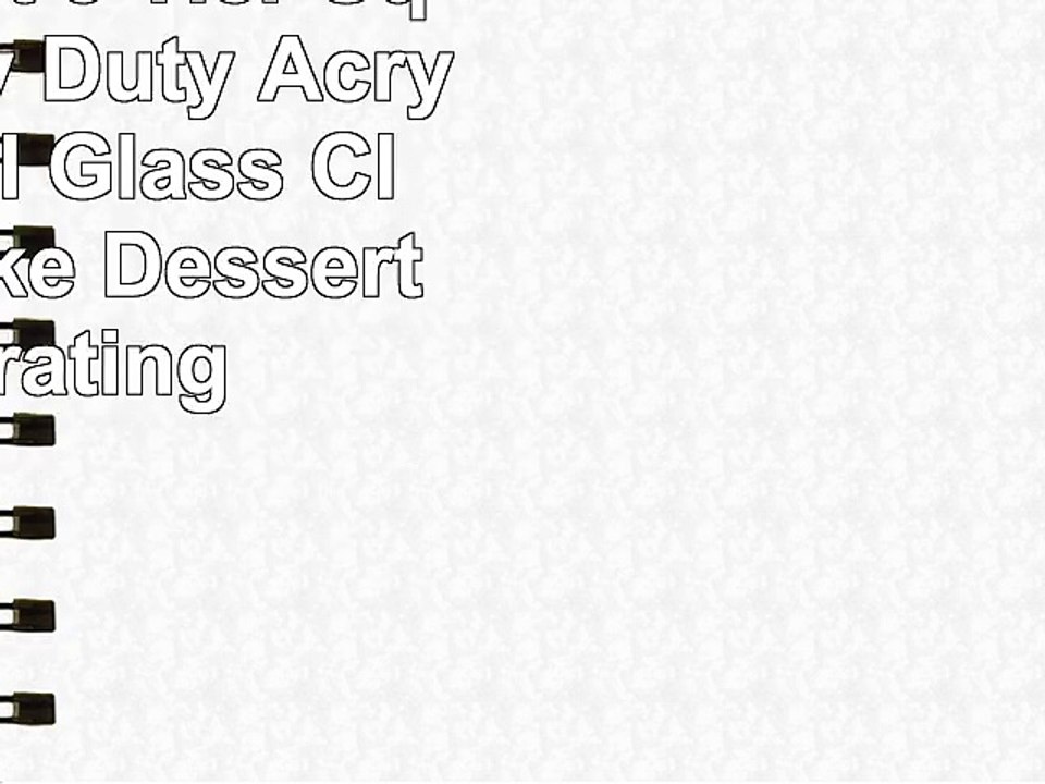 Efavormart 5 Tier Square Heavy Duty Acrylic Crystal Glass Clear Cupcake Dessert Decorating