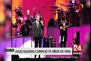 Julio Iglesias por partida doble: celebró su 75 cumpleaños y 50 años de vida artística