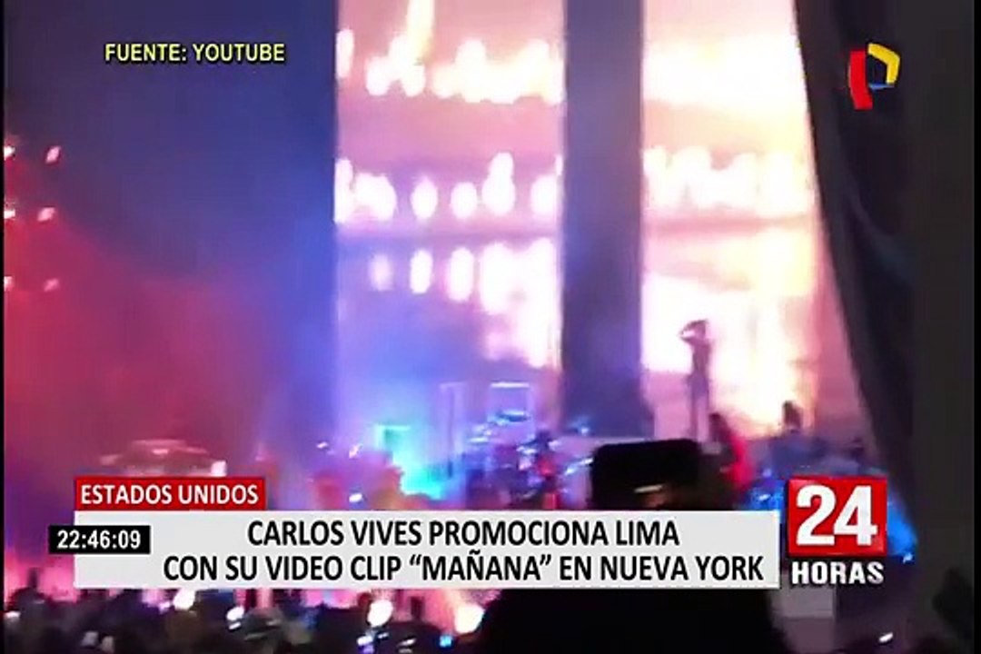 Carlos Vives estrena videoclip 'Mañana' en Nueva York