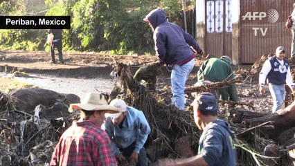 Aftermath of deadly rain and flooding in Mexican village
