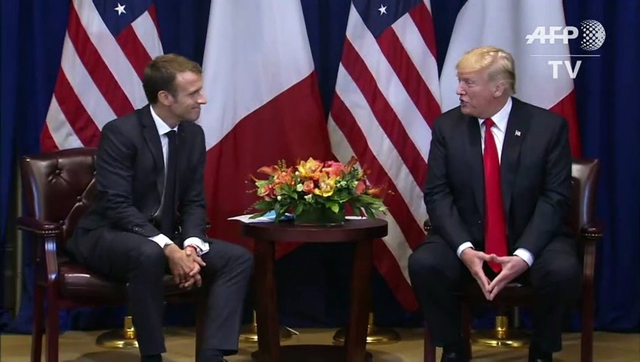 ONU: Trump rencontre son "ami", le président Macron