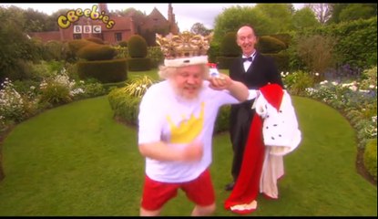 King Flannel tries to evade an exercise regime set for him