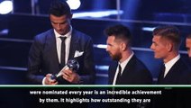 Southgate hails Messi and Ronaldo's 'incredible achievement'