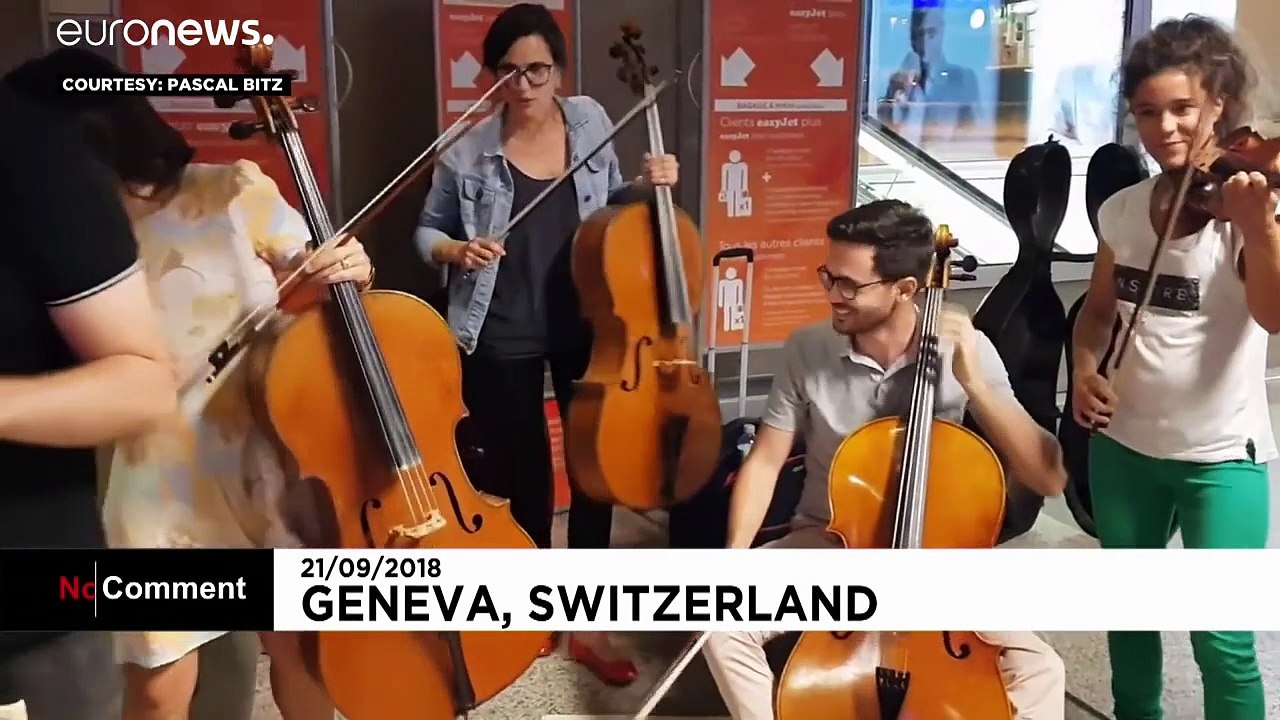 Un concert improvisé de Vivaldi à l'aéroport de Genève