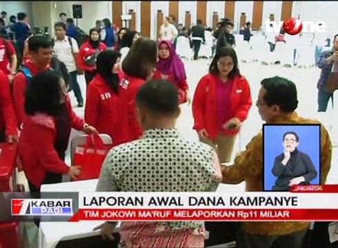 Laporan Awal Dana Kampanye Capres Cawapres 2019