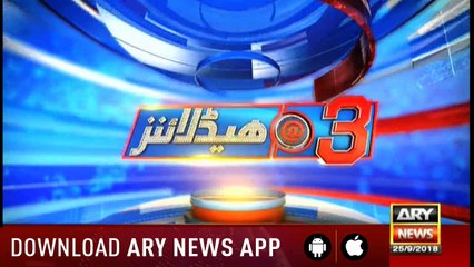 Headlines ARYNews 1500 25th September 2018