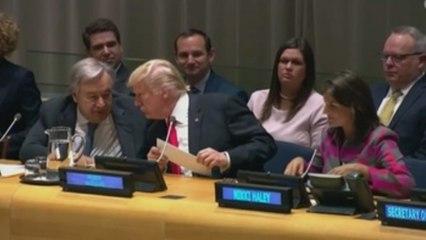Trump pide en la ONU acabar con el "flagelo" de la adicción a las drogas