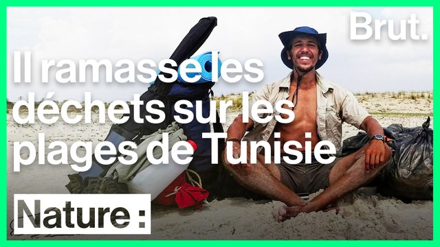 Il sillonne le littoral tunisien pour ramasser les déchets