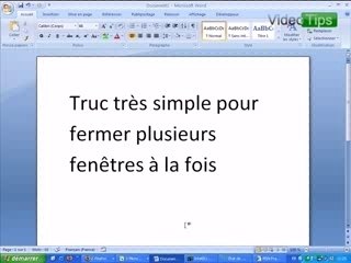 Fermer plusieurs fenêtres à la fois sous windows