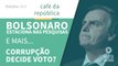Bolsonaro estaciona nas pesquisas. E mais: corrupção decide eleição?