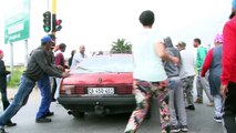 Cape town residents shutdown roads in protest against gang crime